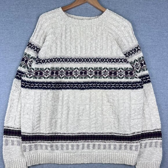 Vintage CHAPS Ralph Lauren Knit Sweater size L - Picture 2 of 6